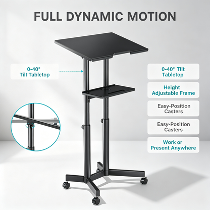 Height Adjustable Mobile Desk