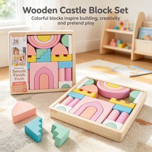 Wooden Castle Block Set