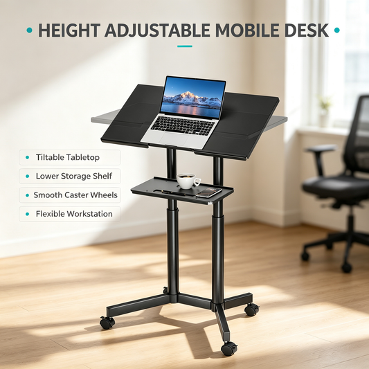 Height Adjustable Mobile Desk