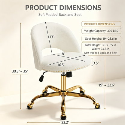 Modern Soft Upholstered Home Office Chair