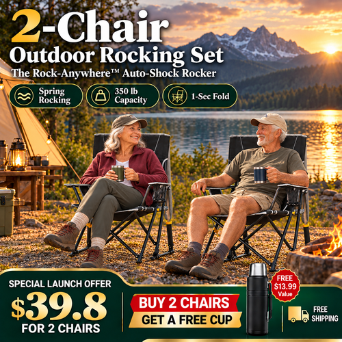 The Rock-Anywhere Auto-Shock Rocker – 2 Chair Set